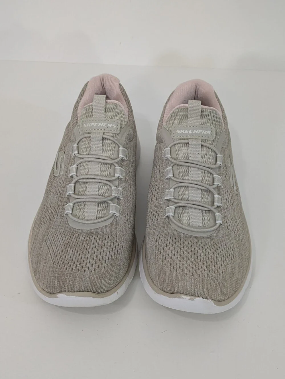 Skechers Summit Fun Flair Slip On Sneakers - Taupe Pink - Size 6.5 Womens